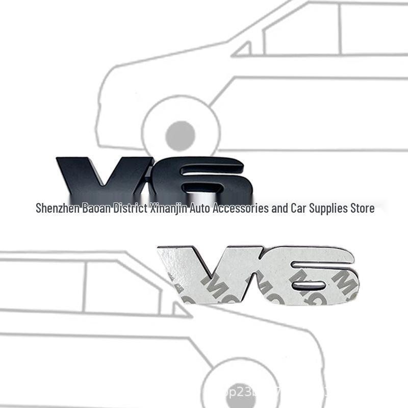 V6 Car Logo Sticker for Toyota Tundra TRD PRD SR5 Modified Rear Tail and Body