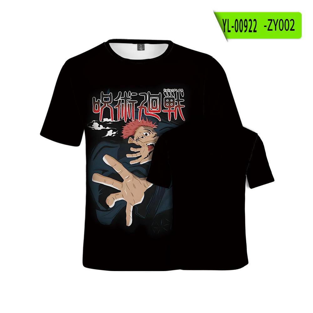 Jujutsu Kaisen Ryomen Sukuna Hip Hop Men Streetwear Vintage  T-Shirt Anime Graphic Harajuku Casual Short Sleeve Loose Vintage Tops