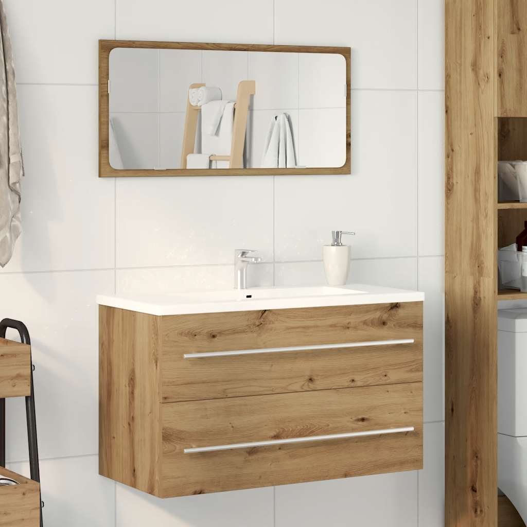 Artisan Oak Bathroom Vanity Unit 80 X 38.5 X 48 Cm