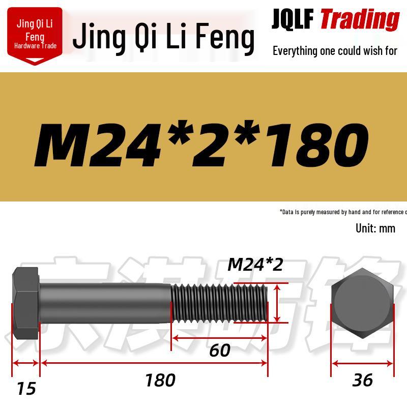 M8-M27 Sechskantschraube mit Feingewinde, Teilgewinde für Maschinenbau, Festigkeitsklasse 12.9