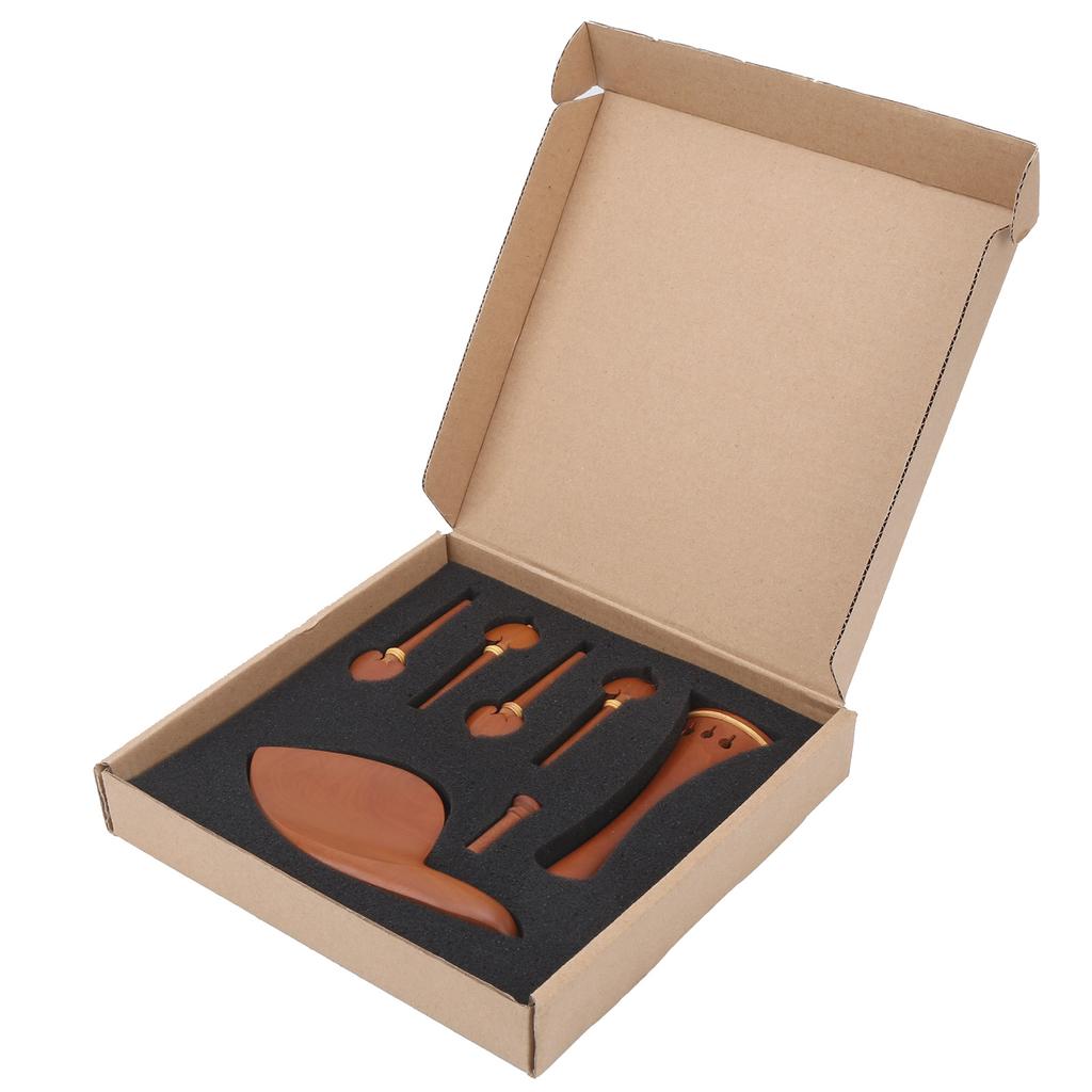 Geigenteile mit Kinnhalter Endstift Saitenhalter Holz Wirbel 44 Beschlagsatz Ersatz