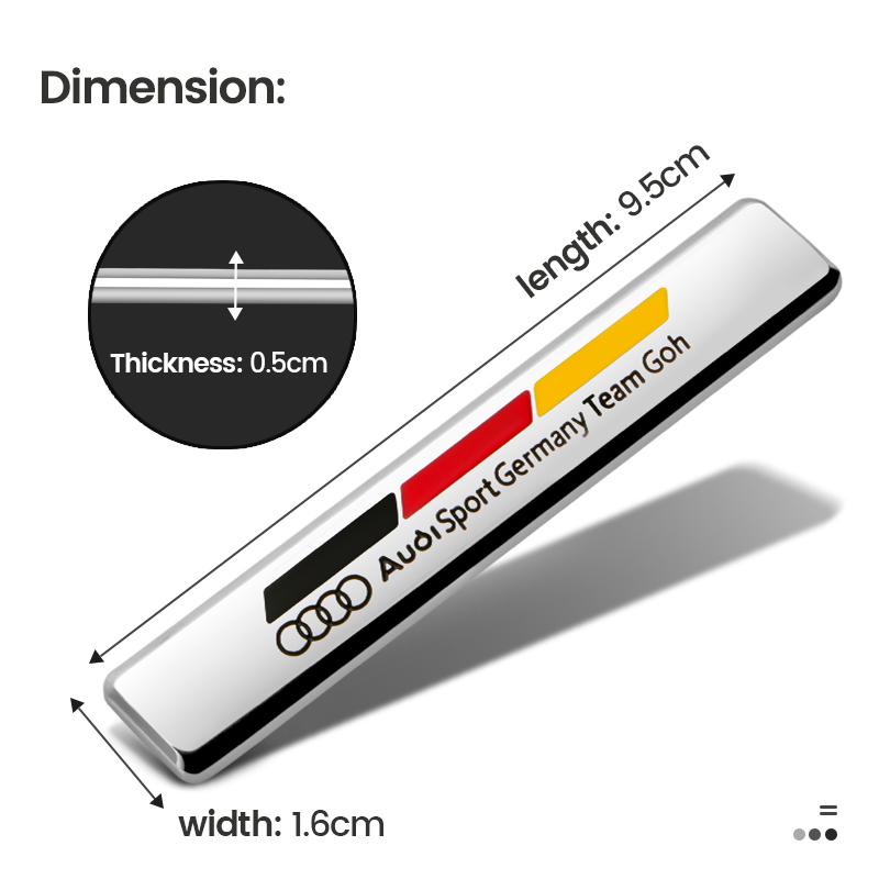 NEW hot Sline Metal Logo Car Sticker Aluminum Emblem For hot S Line Quattro A1 A3 A4 A5 A6 A7 A8 Q2 Q3 Q5 Q6 Q7 Q8 Accessories