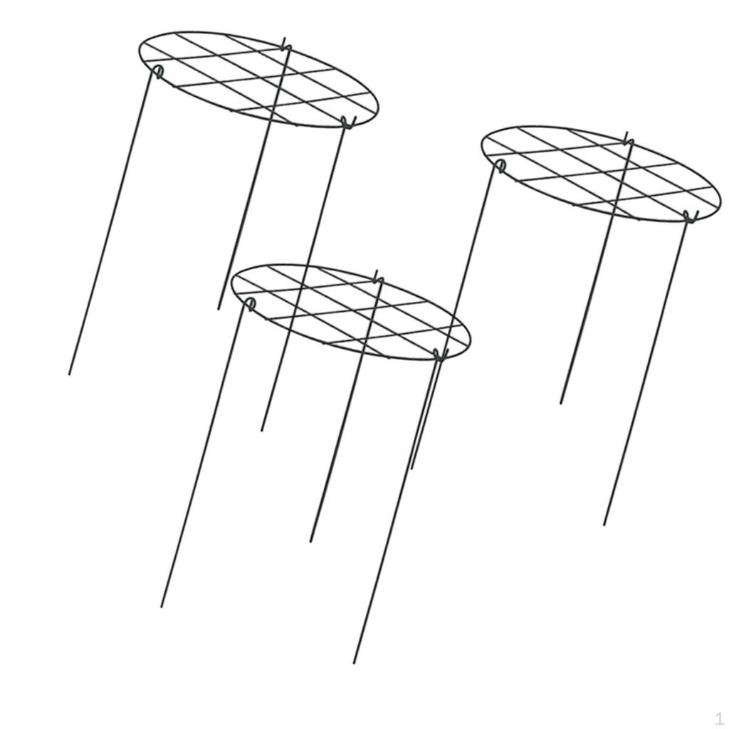 3 Pieces Peony Cages and Supports Peony Support Frame Plant Support Stakes Supports Hoops for Tomato Flopping Flowers Vegetables