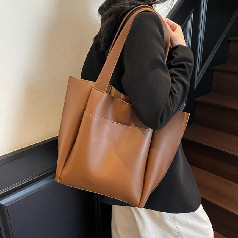 Large Capacity Shoulder Bag For Women Summer Retro Versatile Composite Bags Fashion Commuting Tote Pack Casual Travel Handbags CLE