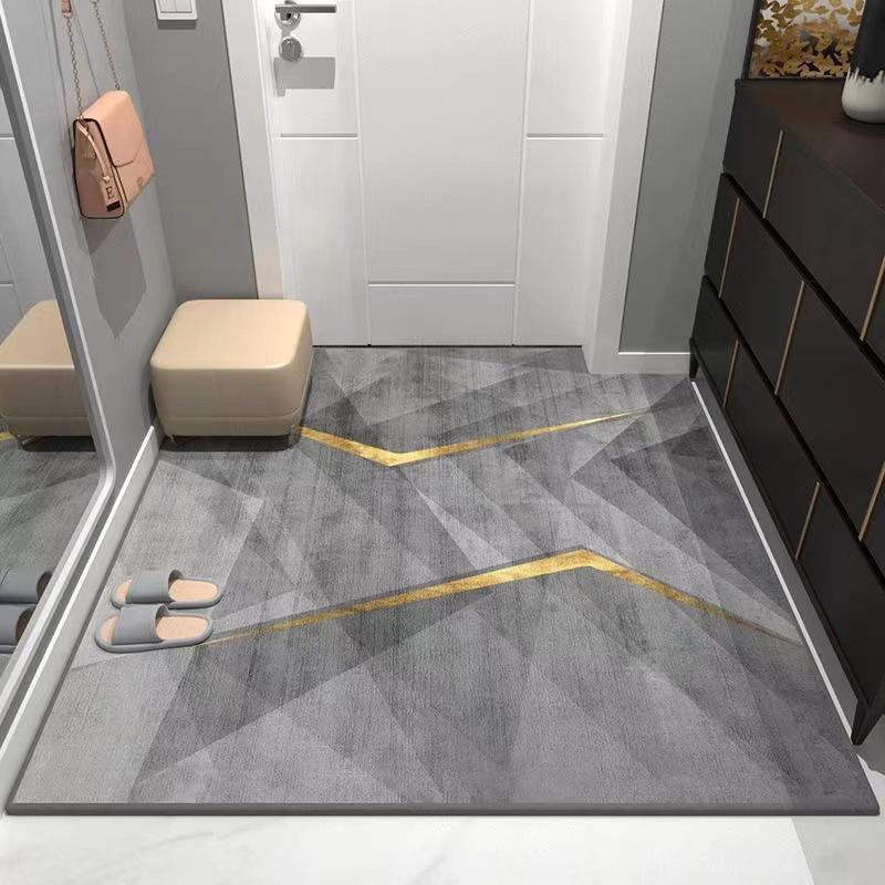 Luxury Printed Entrance Doormat: Dirt-Resistant Household Foyer Pad