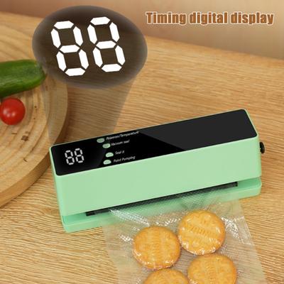 Food Vacuum Sealer Digital Display 60kPa Strong Suction Multiple Modes Easy To Use Cordless Rechargeable Food Sealer