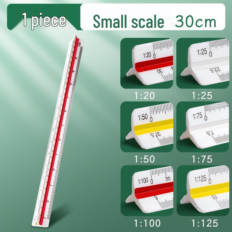 Large Triangular Drawing Scale Ruler for Interior Design and Architecture