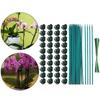 Garden Plant Stakes With Clip Heavy Type Plastic Support Poles For Climbing Vine Flowers Regulable Length Outdoor Use