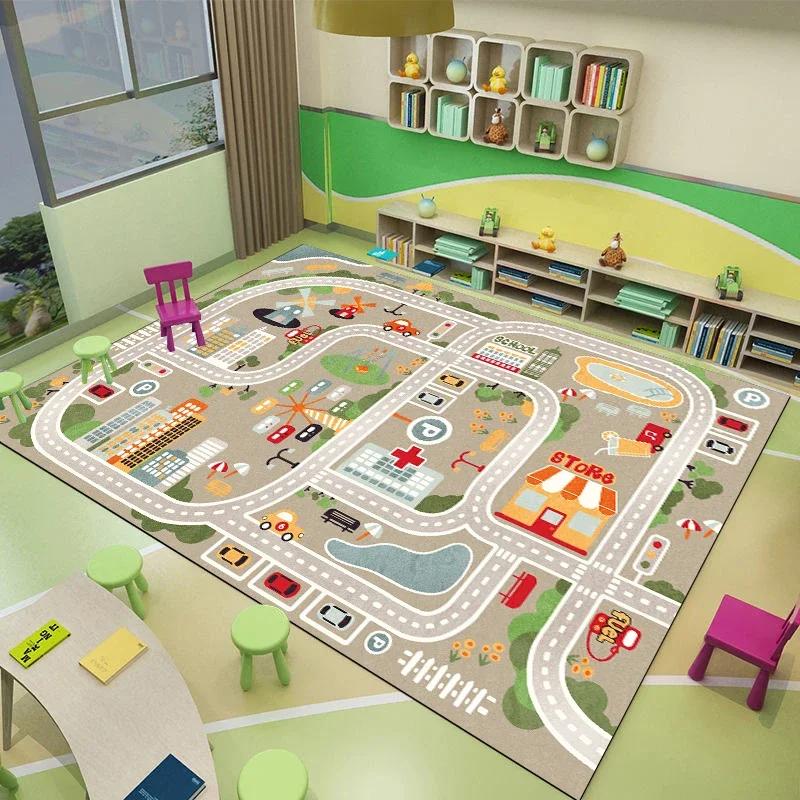Cartoon Children Cute Room Dcor Floor Mat Non-slip Soft Carpets for Living Room Game Rugs for Bedroom Big Size Washable Carpet