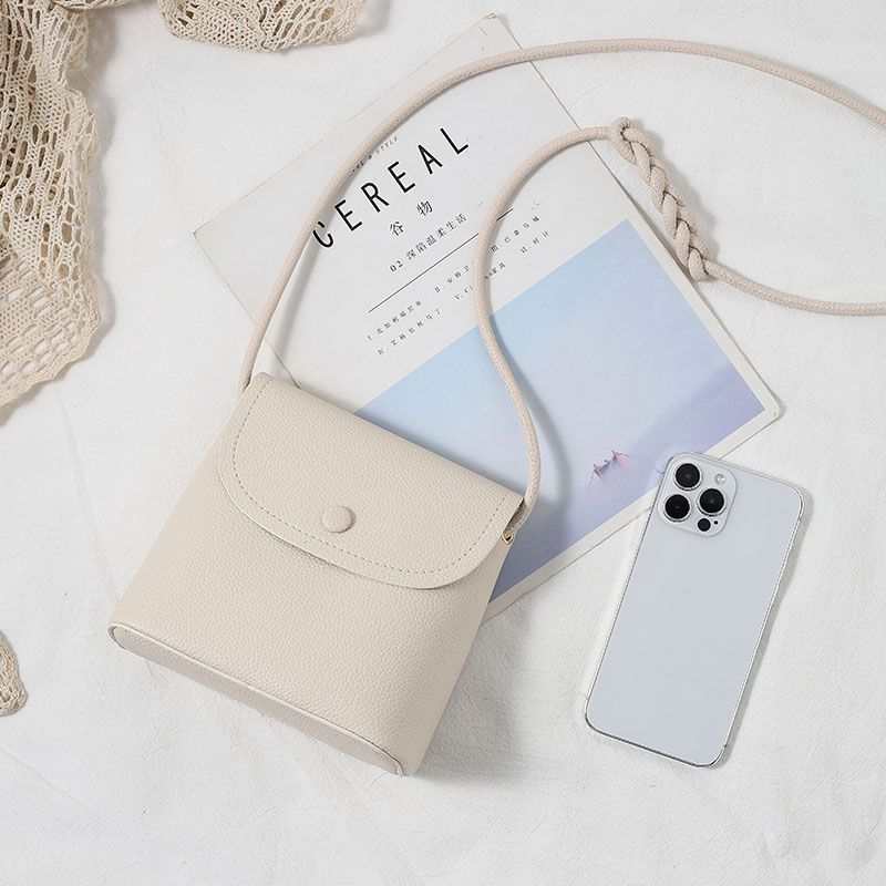 

Texture South Korea Fashion One Shoulder Summer Crossbody Bag Beige