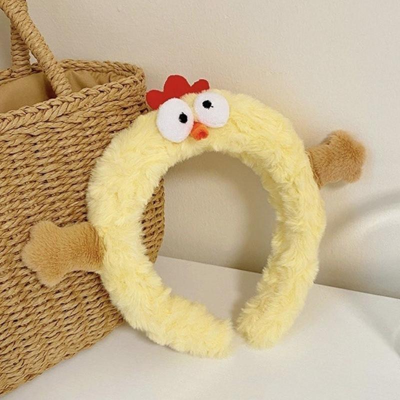 Lovely Plush Headband Cartoon Hairhoop Female Girl Face Washing Hairband Birthday Gathering Headpiece Party Accessories