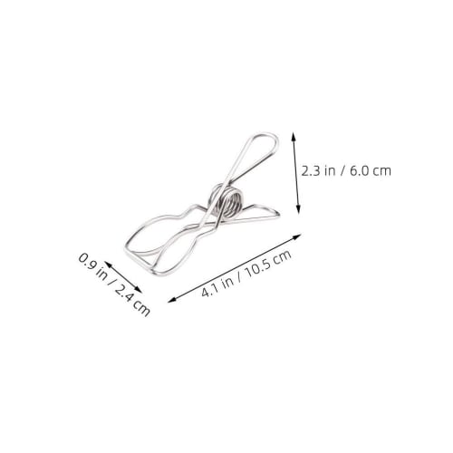 Frcolor Laundry Clips, Clothespins, Hangers, Clothes Drying Racks, Windproof, Stainless Steel, Multipurpose, Spring Bent Clamps, Clothes Drying Racks,