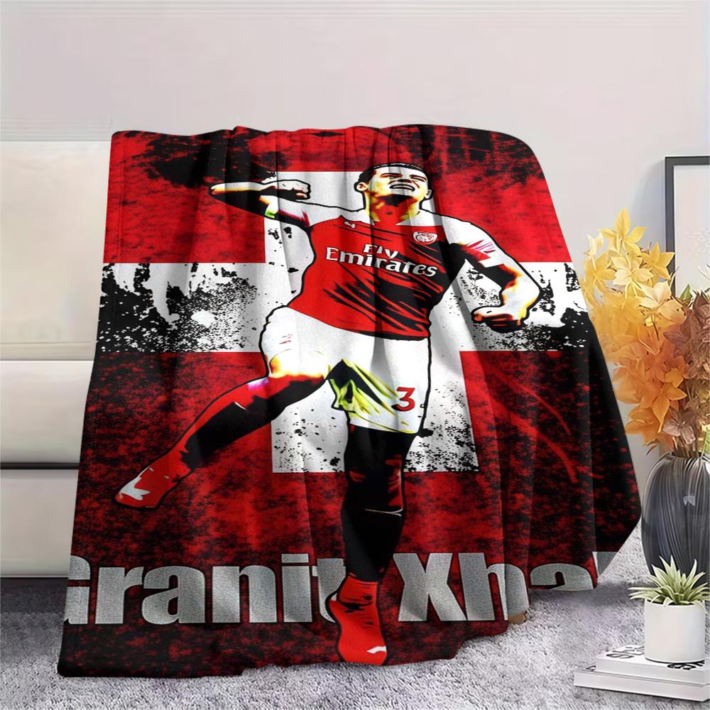 Arsenal F Print FlAannel Blanket, High Quality Comfortable for All Seasons, Home Decor, Warmth and Comfort
