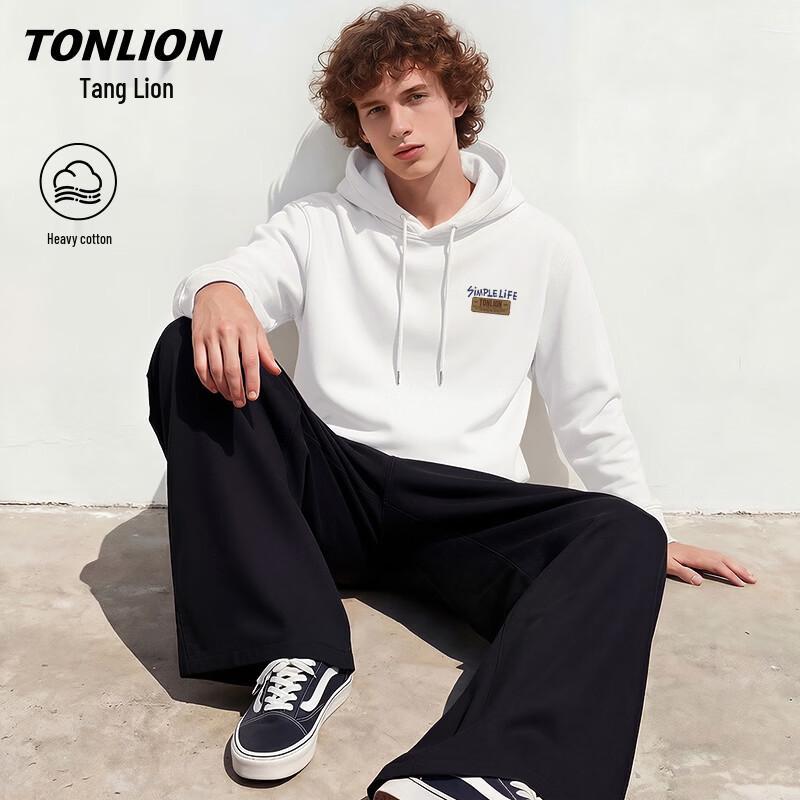 TonLion Men's Casual Hooded Pullover Sweatshirt