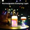 Outdoor Light Camping Light String Waterproof Usb Rechargeable Camping Light with Retractable String Stowable for Tent