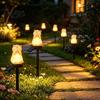Weather Resistant Outdoor Lighting Solar Cat Garden Light, Waterproof Pathway Lights LED Lamp for Patio Yard Lawn Decoration Romantic Courtyard