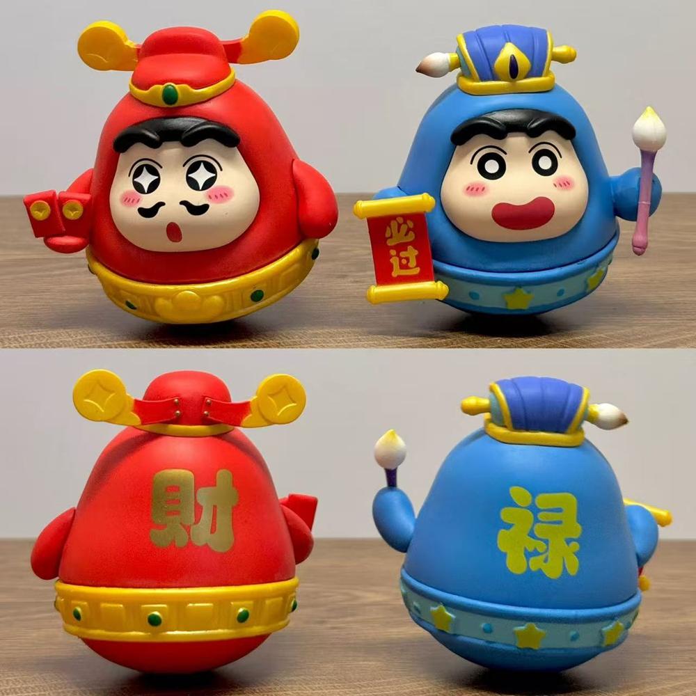8CM Nohara Shinnosuke Figure Crayon Shin Chan Tumbler Anime Animation Model Toys Gifts Collection Decoration Ornaments PVC
