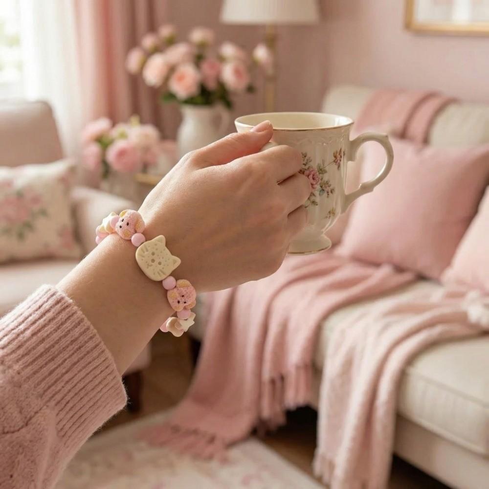 Star Cat Beads Bracelet Cute Biscuit Bear Bracelet Creative Friendship Bracelet Hand Accessory