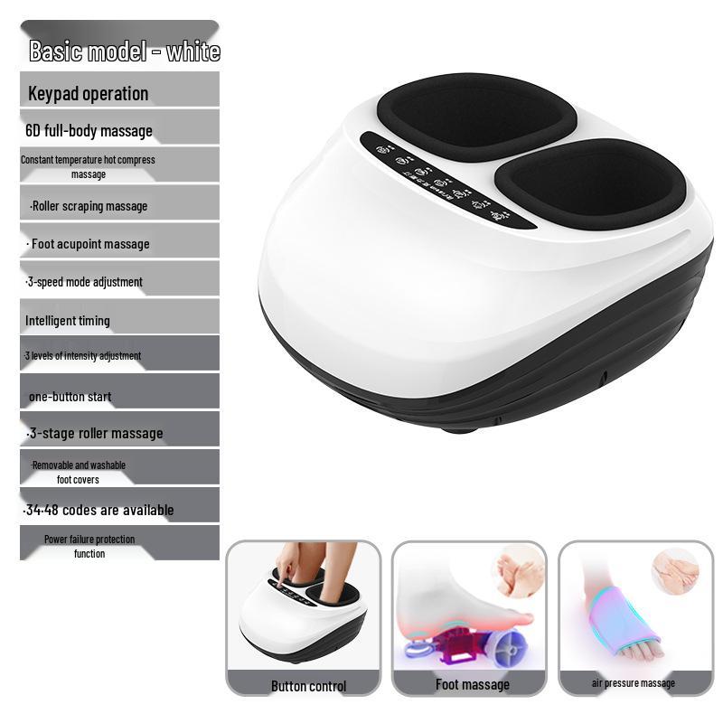 

6D Foot Massager with Heat & Full Wrap Leg Soaking Function US Standard (English Packaging)