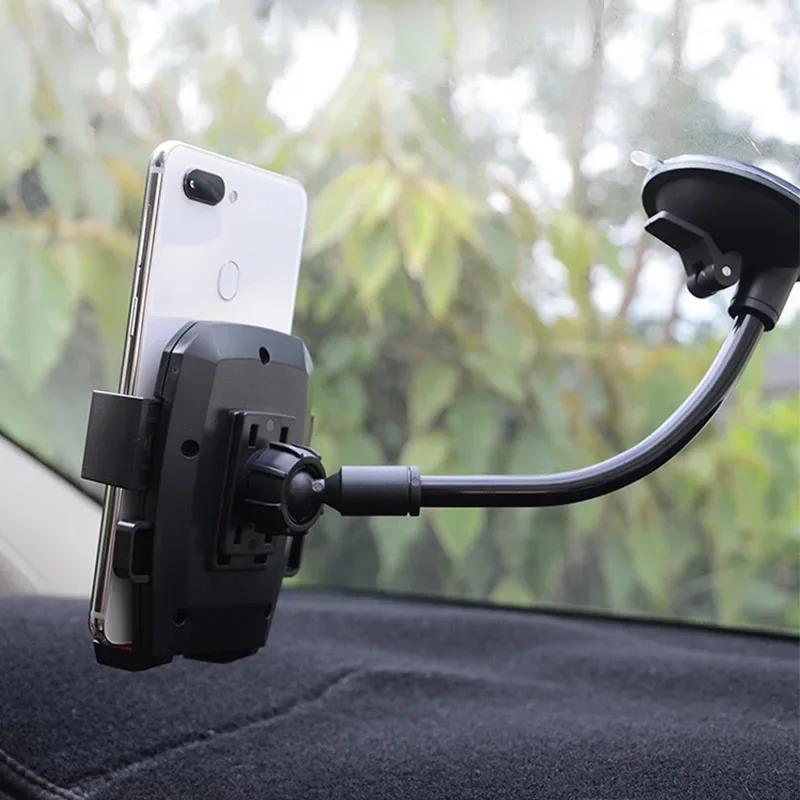 New Car Phone Holder Bracket Mount Cup Holder Universal Car Mobile Support Suction Windshield Phone Locking Car-Accessories