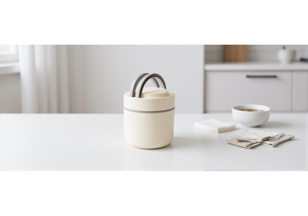 Portable Insulated Soup Cup Thermal Breakfast Mug with Lid Heatable 304 Stainless Steel for Travel Soup Rice Porridge