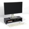 Desktop Monitor Stand LCD TV Laptop Rack Computer Screen Riser Shelf Platform Office Desk Black