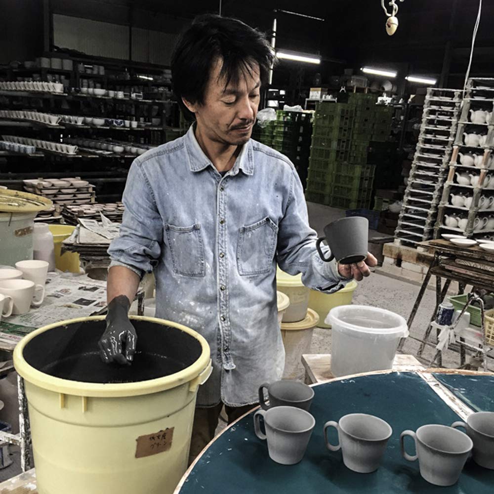 Wired Beans Arita Ware Eternal Mug Regular Mug, (Black Matte, 240ml)