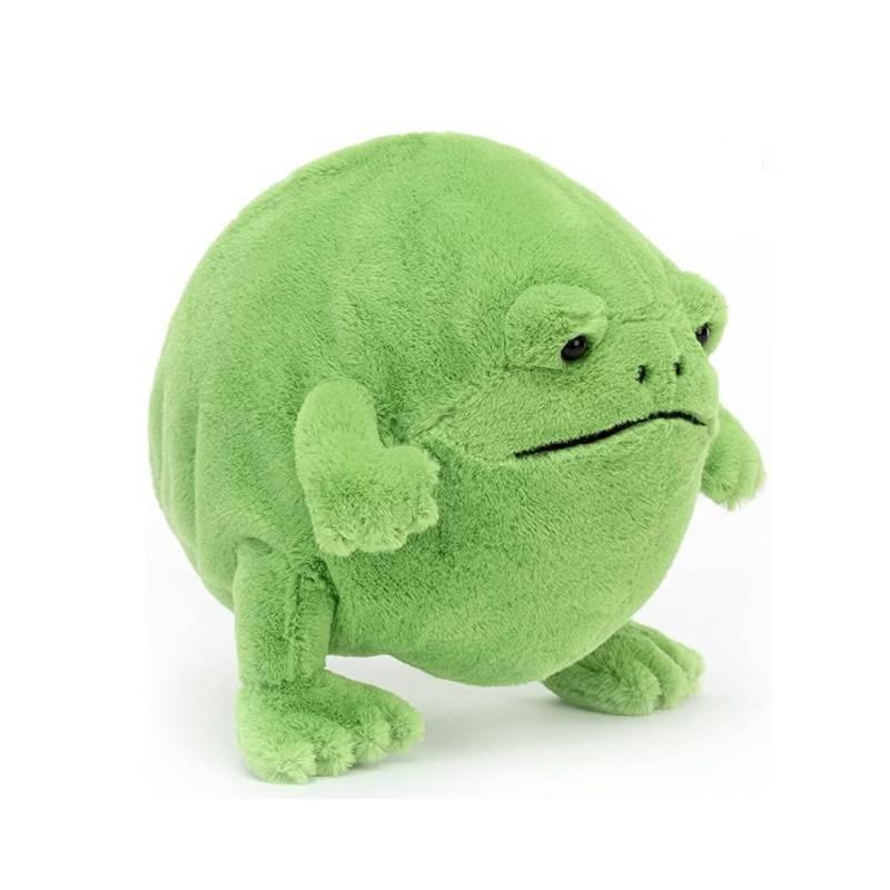 Adorable Ricky Rain Frog Plush Toy Soft Cartoon Frog Doll For Kids 30x25x20cm