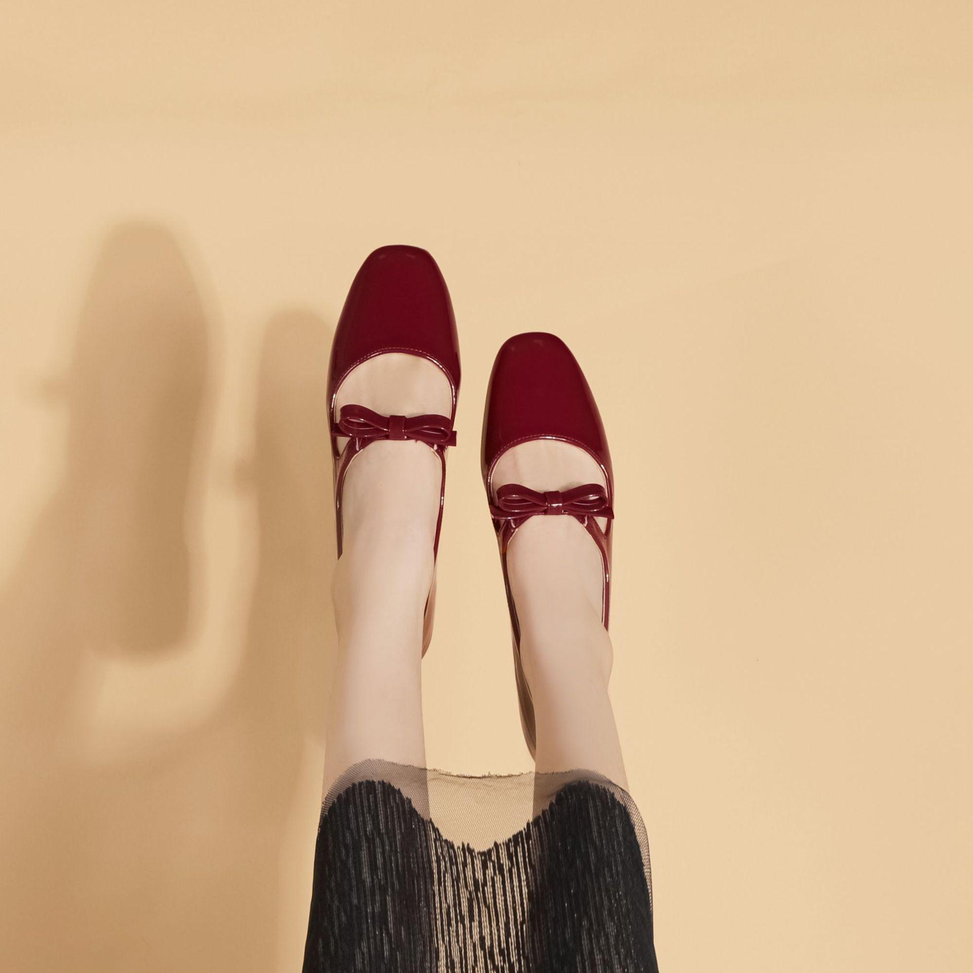 

Yuanlitong осенние новые туфли на плоской подошве, женские, носят, высококлассные женские туфли, мягкая подошва, не устают и удобные, повседневные женские туфли 43 красный