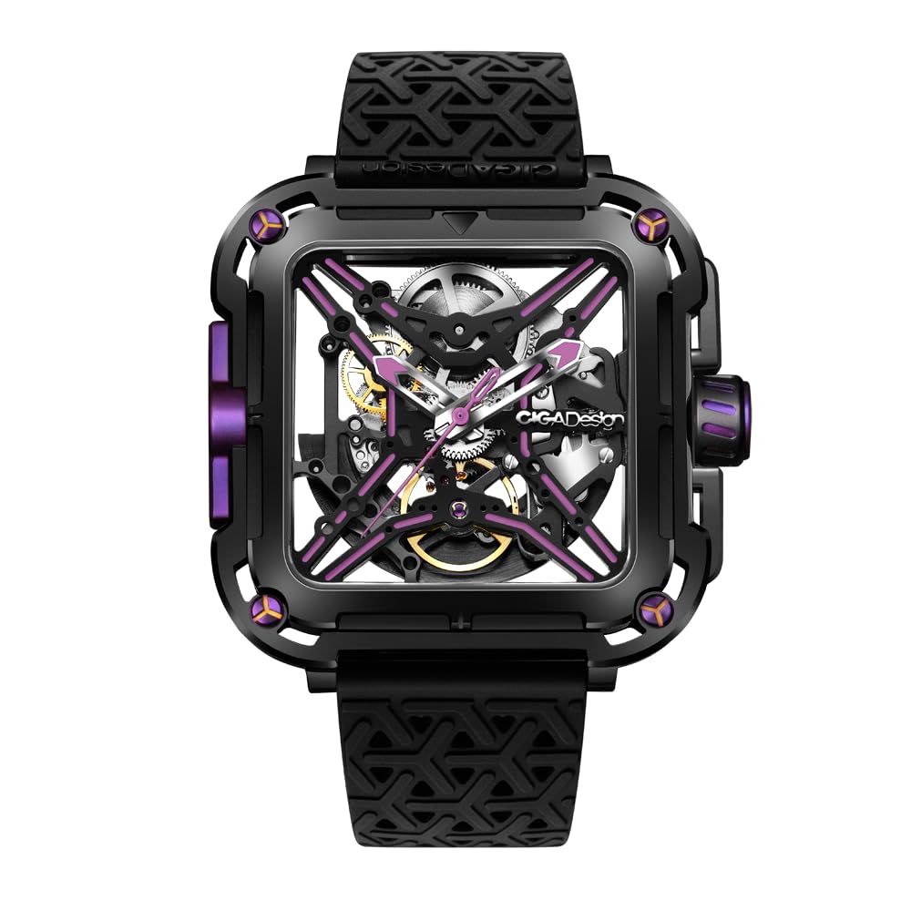 

Автоматичний годинник CIGA Design Серія X GORILLA Кібер Фіолетовий Оригінальний Чорний [SIGA Design] X011-BLPL-W25BK Чоловічий чорний