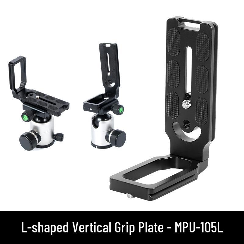 DSLR Camera L-Shaped Quick Release Plate Stabilizer for Vertical Shooting - Model XY-MPU105L