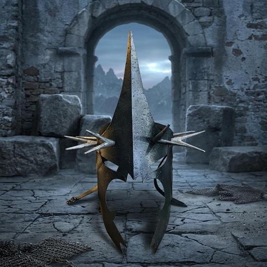 Handmade Steel Witch King Helmet Nazgul Inspired Dark Lord Armor Prop