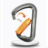 30kN Carabiner Clip, D Shaped Aluminum Alloy Sturdy, Carabiners Hook for Rappelling Backpacking