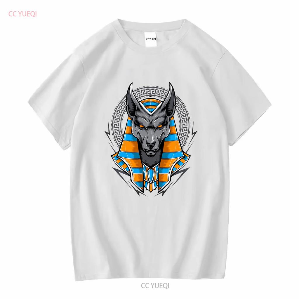 Anubis Ancient Egyptian God Of The Dead Egypt Anpu Jackal T Shirt Size S 5xl Vintage Washed Stretched Homme Streetwear