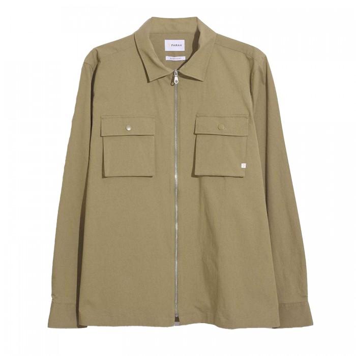Farah Mens Lynden Full Zip Overshirt