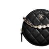 Chanel Sheepskin One Shoulder Handbag, Crossbody Bag Women's Black AP2580-B07531-94305