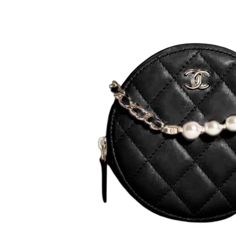 Chanel Sheepskin One Shoulder Handbag, Crossbody Bag Women's Black AP2580-B07531-94305