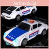 Electric Large Police Car Model With Sound Light And Auto Transformation For Kids Play