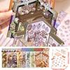 12/8Pc DIY 3D House Stickers Set Cartoon Miniature Scene Stickers Painting Stacking and Pasting Hand Account for Kid Girl Gifts