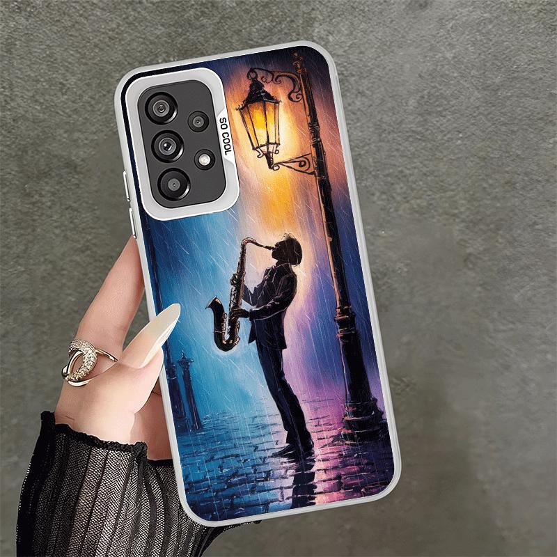 

Saxophone Instrument Music Soft Phone Case for Samsung A17 A16 A15 A14 A13 A57 A56 A55 A54 A53 A37 A36 A35 A34 A33 A26 A25 A24 A Samsung A36