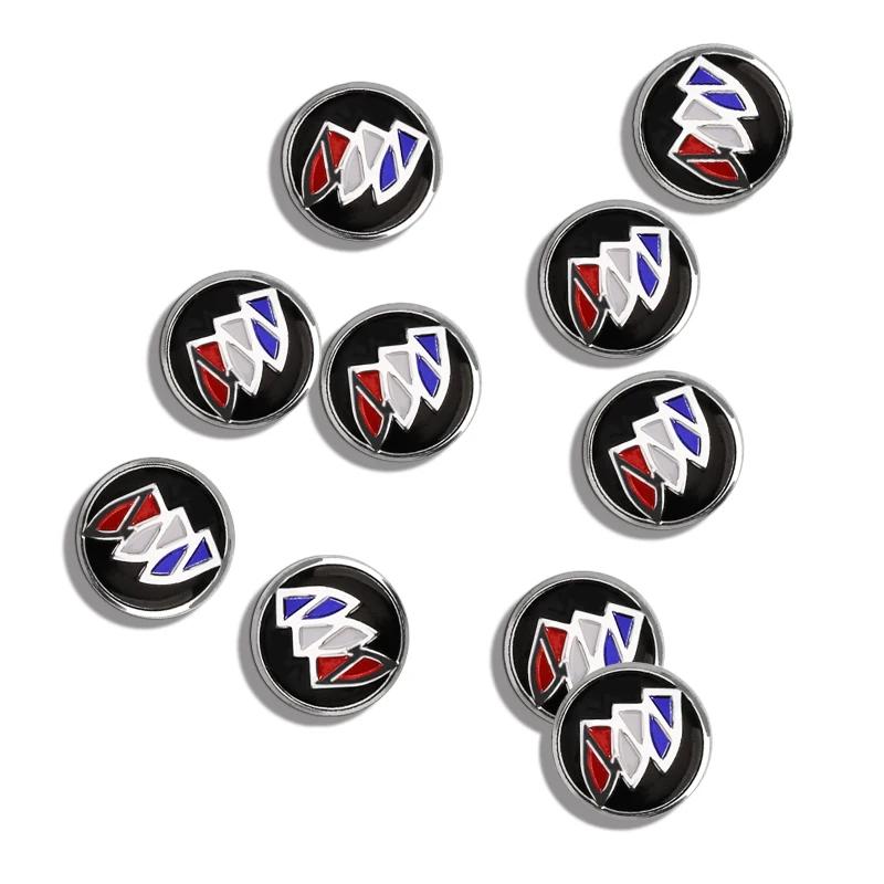 14mm Car Key Sticker Logo 3D Metal Emblem Car Accessories For Buick Century Excelle XT Verano Encore enclave Park Avenue GL8 GL6