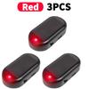 Solar Powered LED Flashing Light Simulated Car LED Warning Light Simulated Dummy Alarm Super Bright Wireless Strobe Signal Alarm