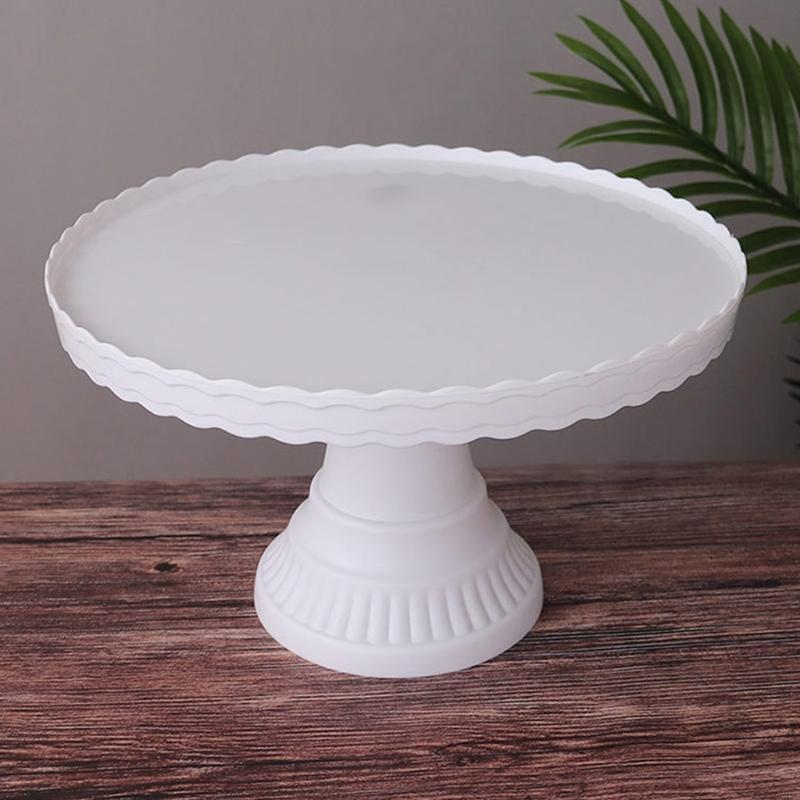 C90A Plastic Cake Stand Display Rack Wedding Decoration Birthday Cake Tray Dessert Cake Tools Desktop Tray for Wedding Birthday
