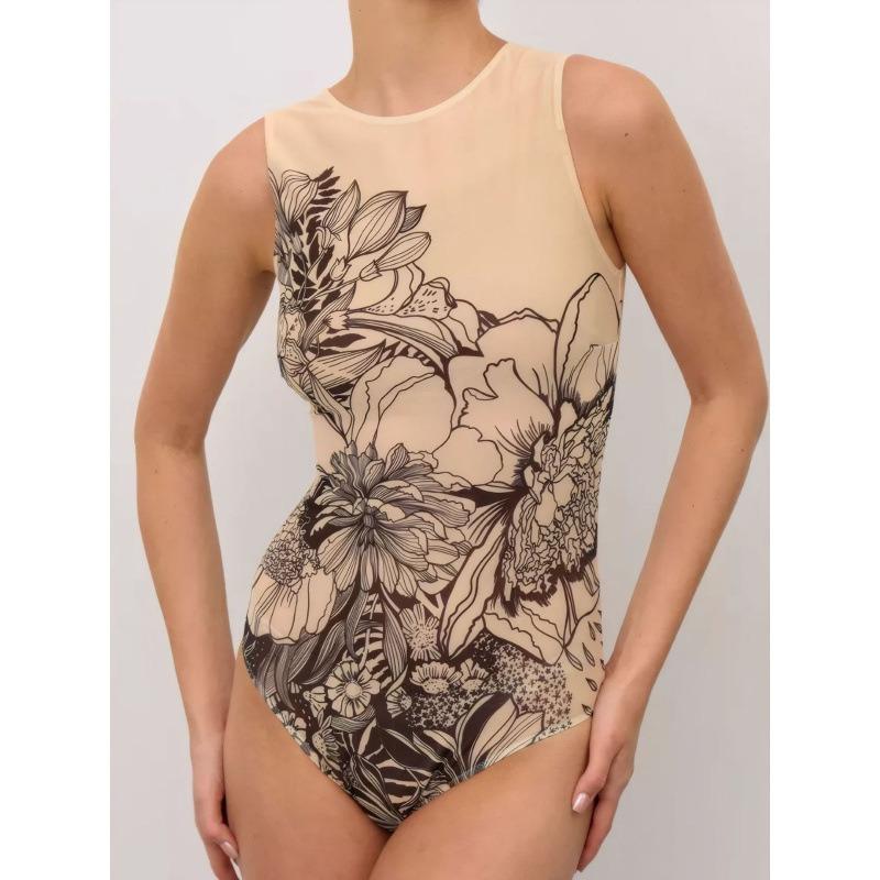 Sunscreen Swimsuit Women's European and American One-piece Swimsuit Bikini