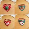 Weihnachts-Haustier-Dreieckstuch mit Weihnachtsmann-, Elch-, Schneemann-Design für Katzen und Hunde Winter-Feiertagsdekoration