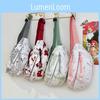 Fashionable Gray Red Blue Pink Ink-wash Chest Bag Ideal For Sports And Cycling