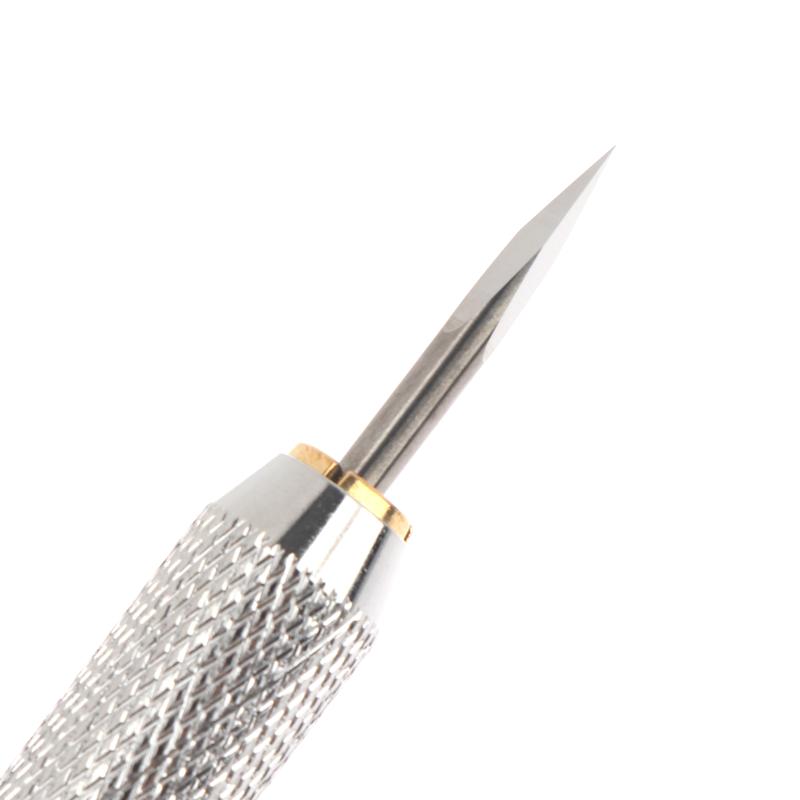 Metal Triangular Curved Engraving Knife For Model Making Metal Scraper Tool Model C-Surface Line Carving Line