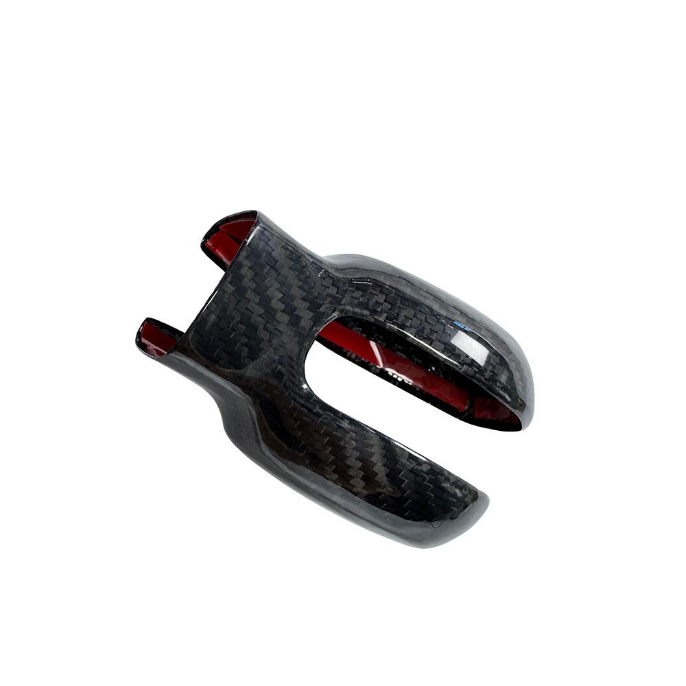 Center Console Carbon Fiber Gear Shift Knob Cover for Land Rover Discovery 3 Discovery 4 2004-2012 Auto Interior Accessories