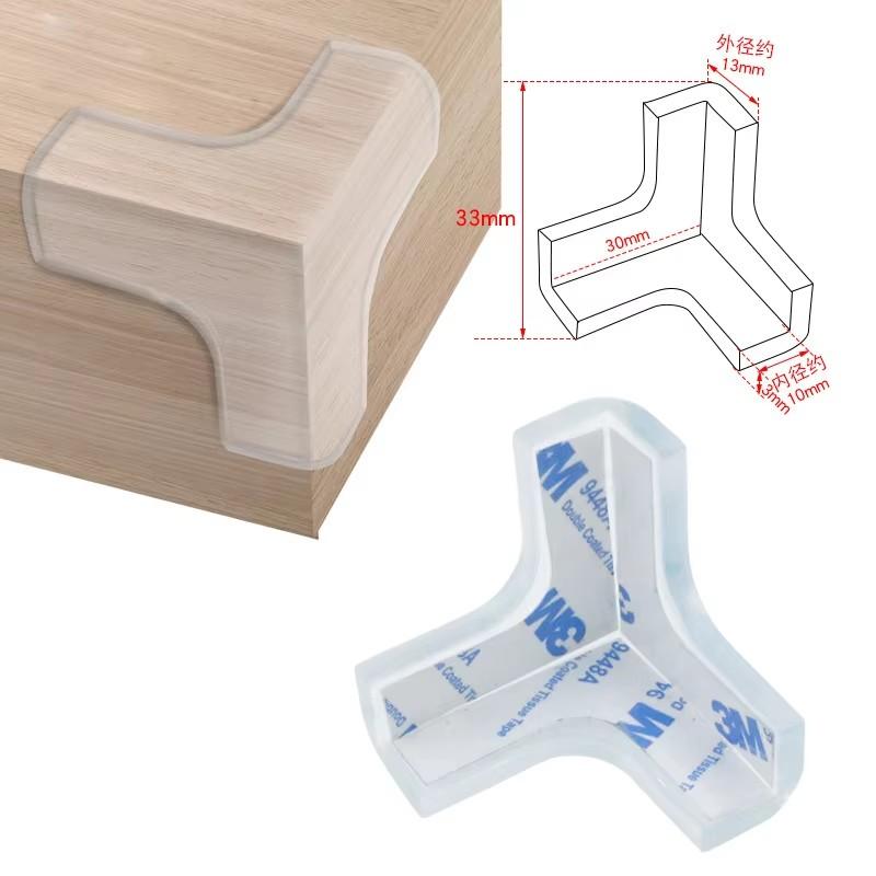 

8PCS Children Baby Safety Silicone Protector Table Corner Edge Protection Cover Children Anticollision Edge Guards