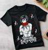Mikasa Shingeki No Kyojin Anime Horror Shirt Attack On Titan T-Shirt -All Sizes